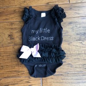 NWOT Ella Jackson My Little Black Dress Onesie, 0-6 months